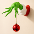 💚🎄 Grinch-Inspired Christmas Hand Wall Hanger – Funny Ornament Holder & Holiday Wall Décor