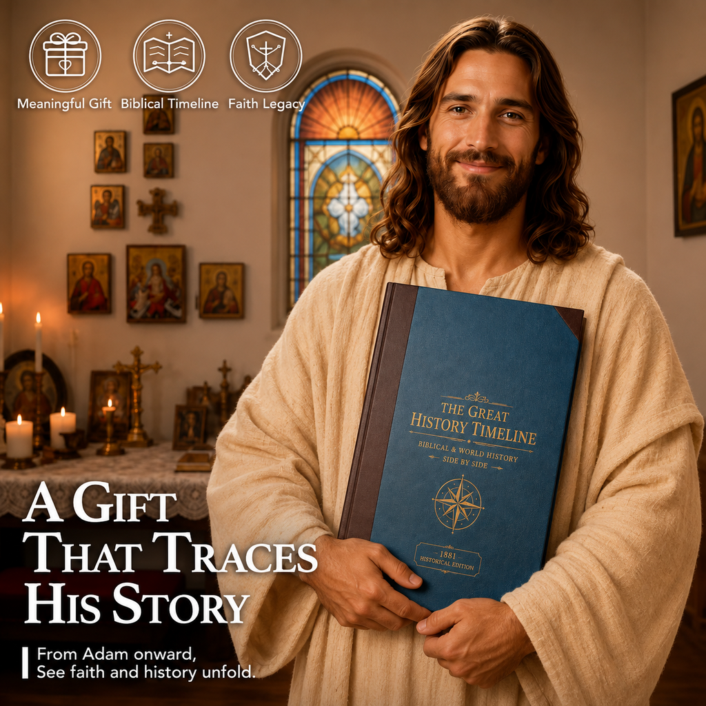 📜 LIMITED OFFER | 6,000-Year Biblical & World History Chart – 23-Foot Fold-Out Timeline for Study & Display