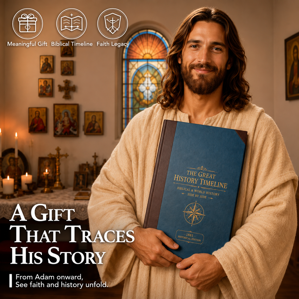 📜 LIMITED OFFER | 6,000-Year Biblical & World History Chart – 23-Foot Fold-Out Timeline for Study & Display