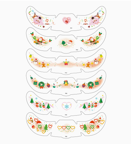 ✨ Halloween Temporary Freckle Face Tattoos - 6 Themed Styles for Every Mood
