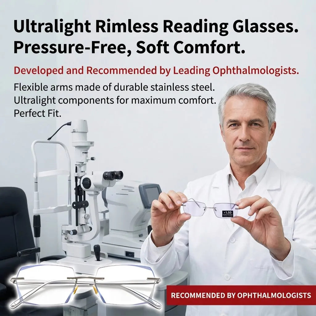 【Co-Created by Designers】Gypsophila Smart Zoom and Color-Changing Reading Glasses, Auto Focus Distance Near Progressive Multi-focus HD Vision