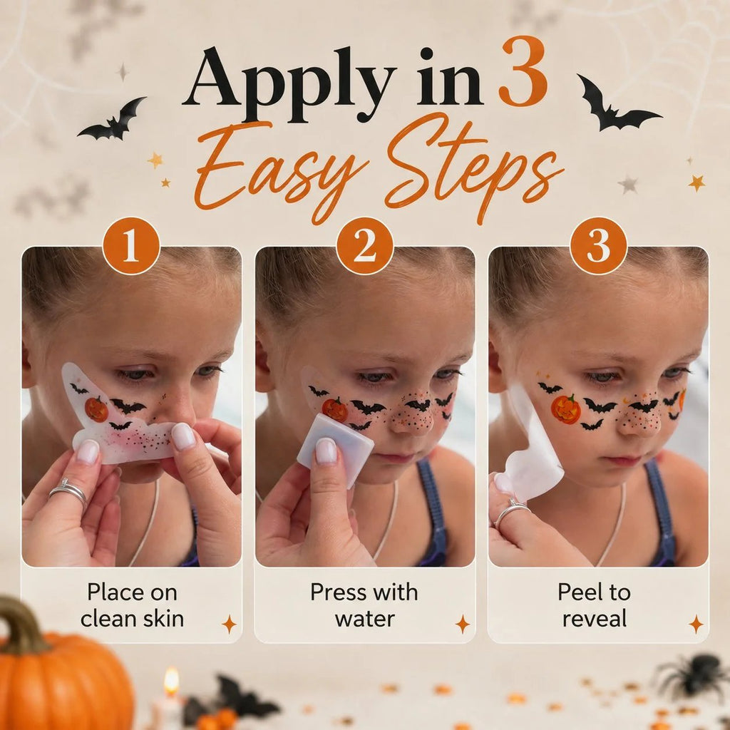✨ Temporary Freckle Face Tattoos – 6 Themed Styles for Every Mood