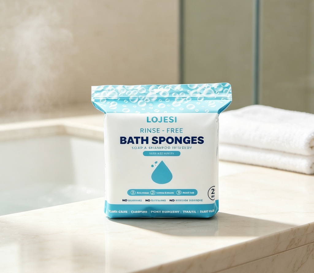 🏆Flash Sale⚡ 50K+  🌈Disposable Rinse-Free Bathing Wipes🧼