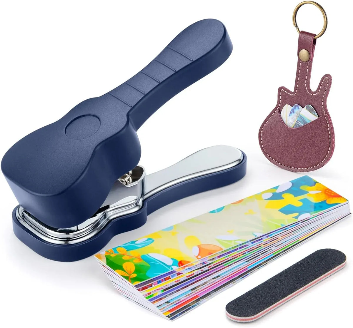 Handheld Guitar Pick Punch Accessory Kit